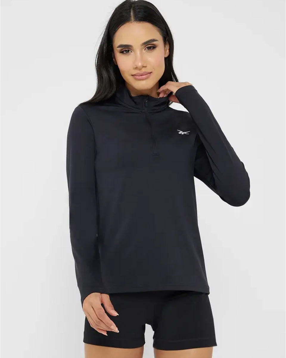 Reebok ID Train Quarter Zip Black - Image 2