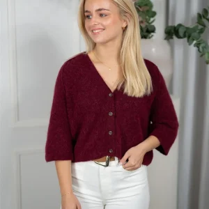 MMThora Lizet Knit Cardigan Cabernet