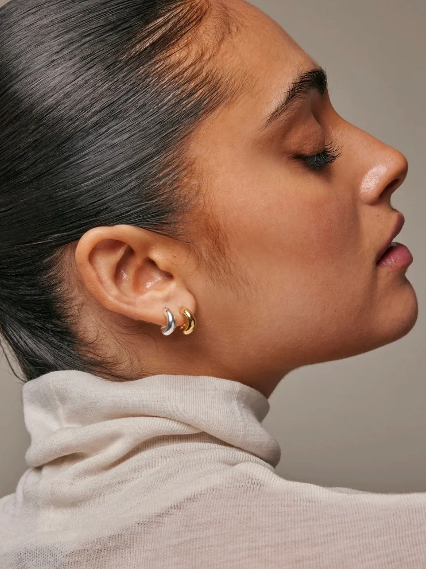 Enamel Hoops Gianna Small - Image 3