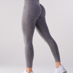 LEVITY Device Seamless Ruch Tights Dk Grey Marl
