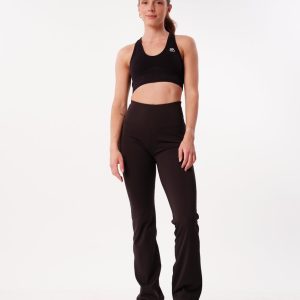 Bumpro Hero High Rise Flare Pants & Hyper Bra Black Beauty SETT