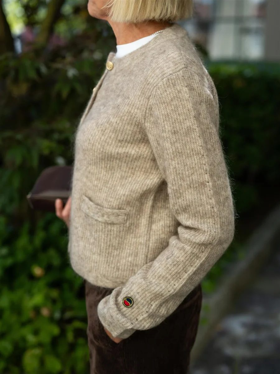 Sienna Rib Cardigan Melange - Image 5