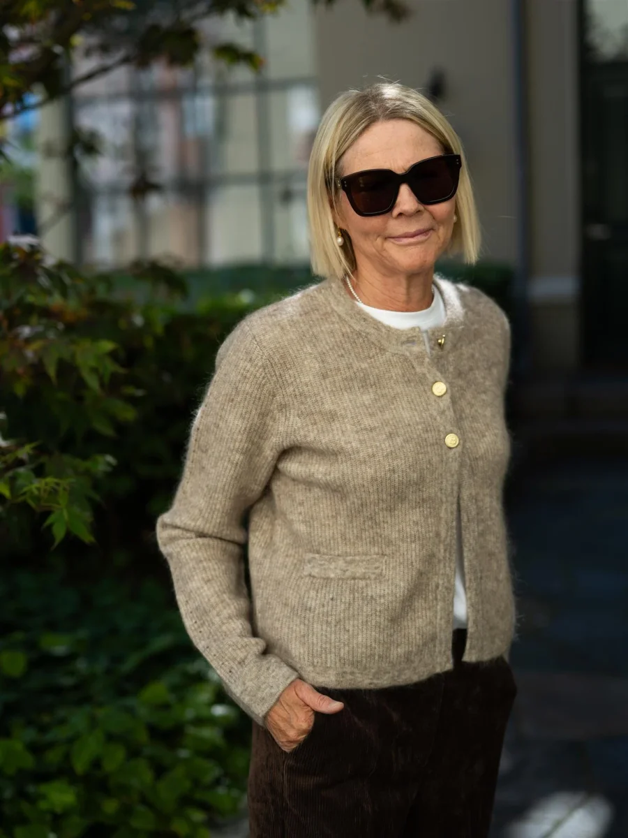 Sienna Rib Cardigan Melange - Image 9
