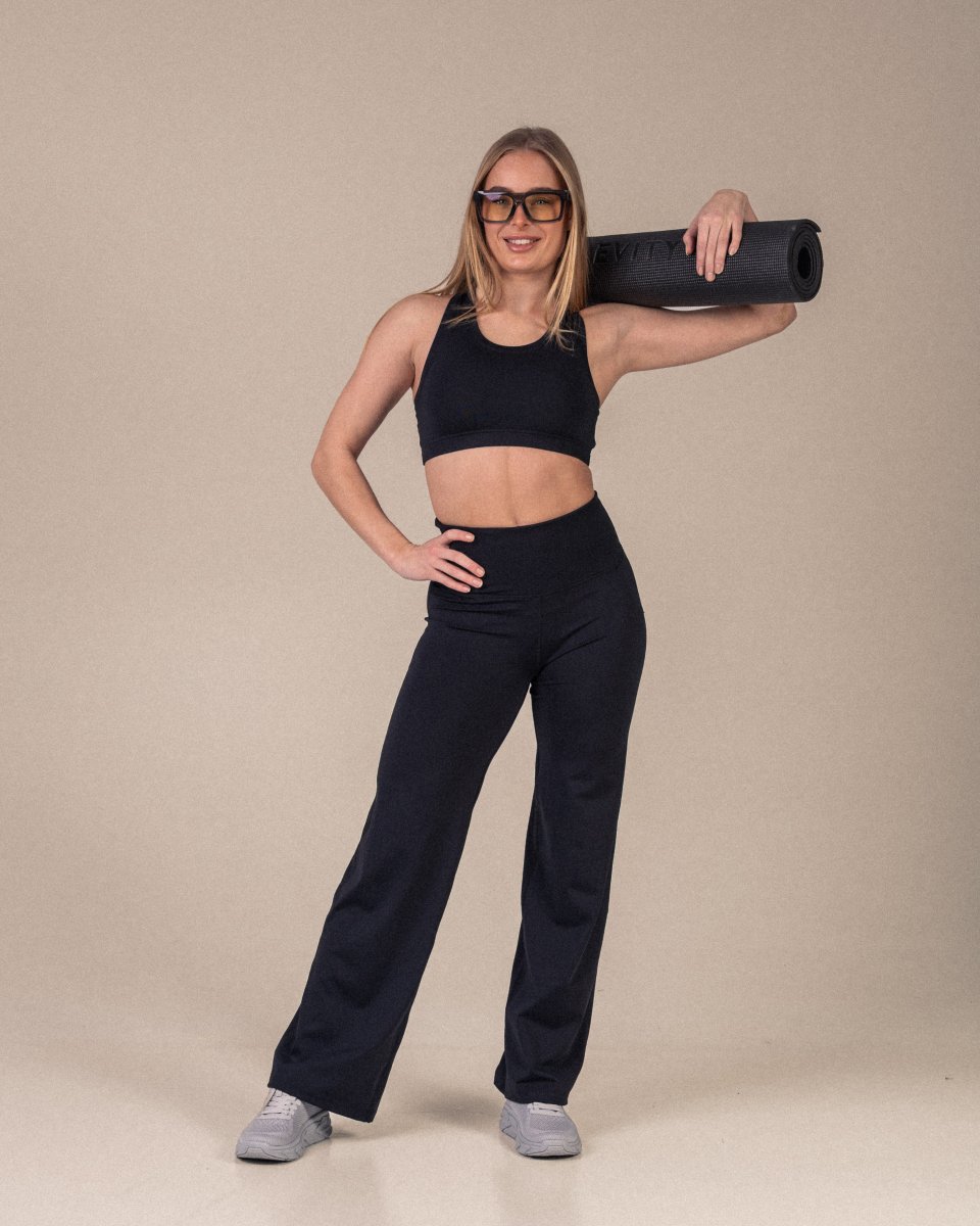 LEVITY Lotus Straight Leg Pants Black - Image 7