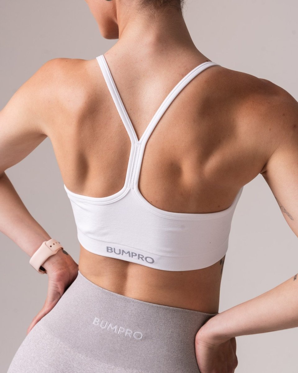 Bumpro Beam Clean Mini Bra White + Lively tights Brown SET - Image 9