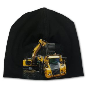 Trikotlue gravemaskin og dumper