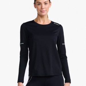 2XU Aero Long Sleeve Black/Silver Reflective