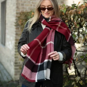 Rosefield Scarf Ruby Stripe