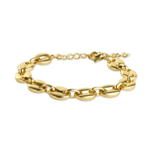 Amie link chain bracelet gold