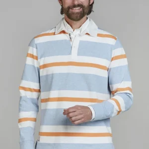 Y.D Stripe Back Rugger Lt Blue