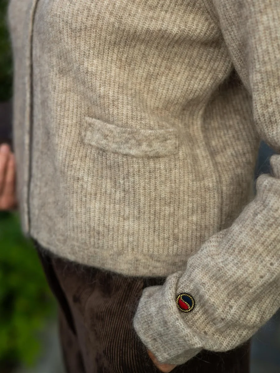 Sienna Rib Cardigan Melange - Image 7