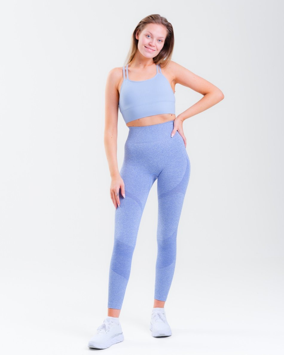 LEVITY Bra & Tights Seamless Blue SETT