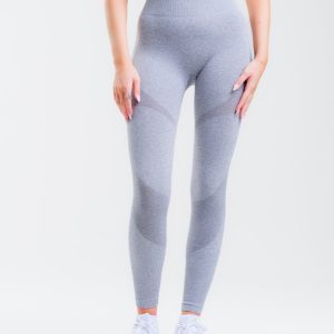 LEVITY Solar Seamless Tights Mid Grey Marl